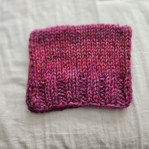 Handcrafted Pink Knit Beanie